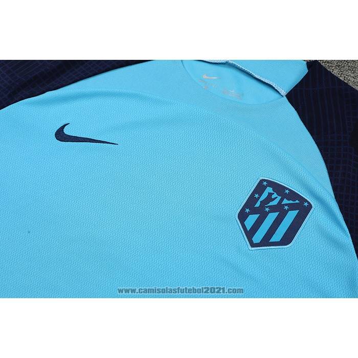 Fato de Treino Atletico Madrid Manga Curta 2022-2023 Azul - Calcas Curta